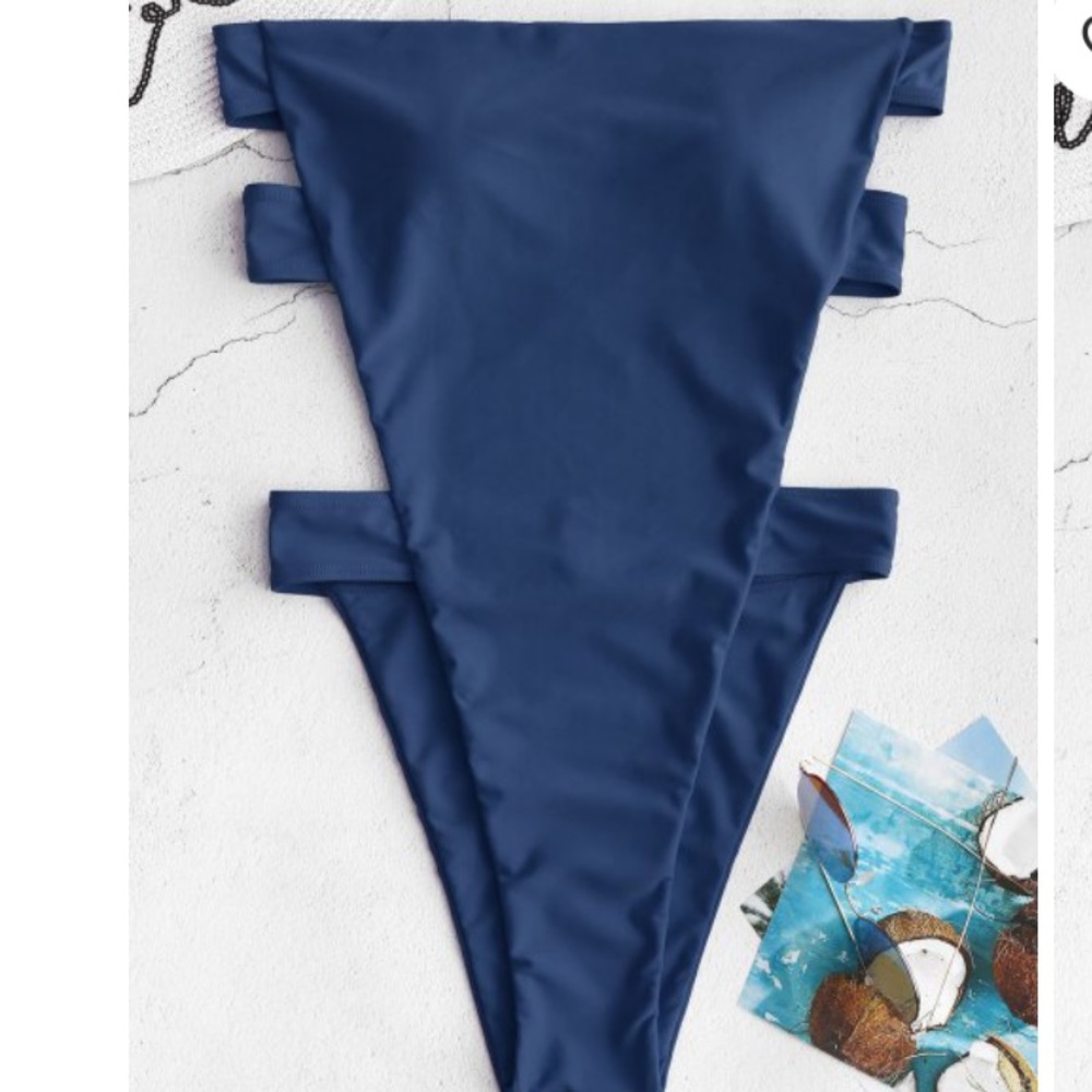 Strapless One Piece with Open Strap Back